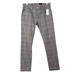 AG Adriano Goldschmied Mens Pants Plaid The Tellis Modern Slim Golf Size 31 NWT